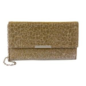 Sparkle Animal Print Clutch